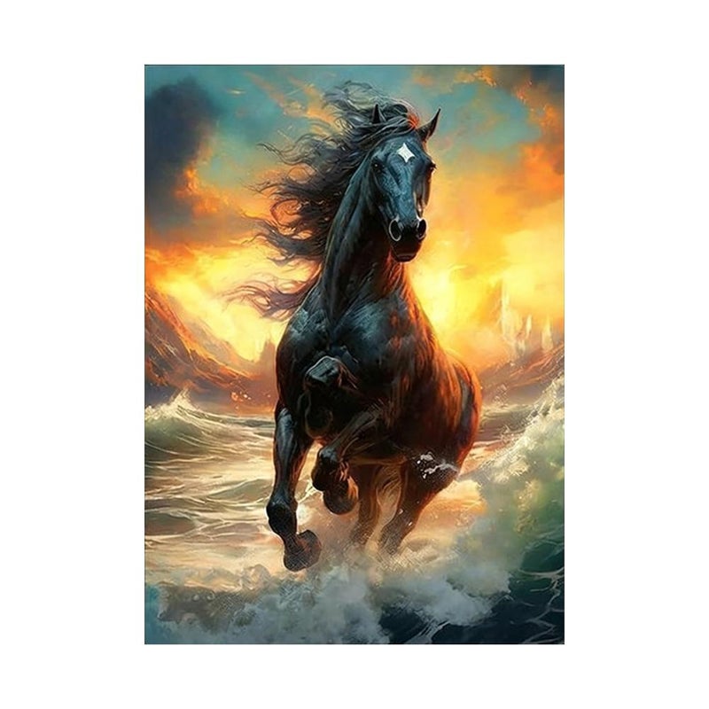 Cross-border hot-selling horse diamond painting series, round diamond, full diamond, square diamond, 5D decorative painting mosaic DIY wholesale and dropshipping